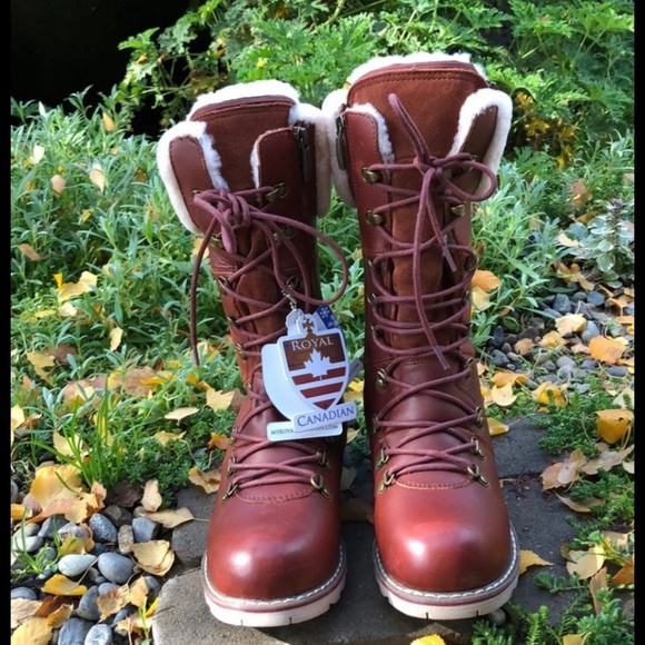 Warm Winter Boots, Sherpa Lined, Royal Canadian - Picture 8 of 8
